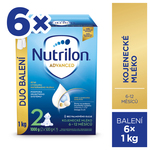 NUTRILON Nadaljevalno mleko za dojenčke 2 Advanced 6x 1000 g, 6+