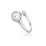 JwL Luxury Pearls Srebrn prstan s pravim biserom JL0624 srebro 925/1000