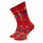 Otroške visoke nogavice Happy Socks KSTS01-4300 Rdeča