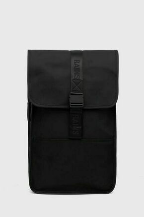 Nahrbtnik Rains 14400 Backpacks črna barva - črna. Nahrbtnik iz kolekcije Rains. Model izdelan iz kombinacije tekstila in sintetičnega materiala.