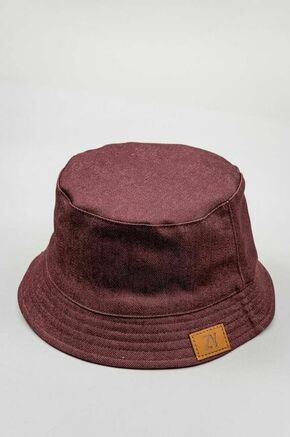 Otroški bombažni klobuk zippy bordo barva - bordo. Otroške klobuk iz kolekcije zippy. Model z ozkim robom