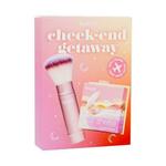 Benefit Shellie Blush Cheek-End Getaway Odtenek warm seashell-pink Set rdečilo Shellie Blush 6 g + kozmetični čopič Multitasking Cheek Brush 1 kos