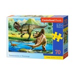 Castorland Puzzle 70 kosov - Tyranosaurus vs Triceratops