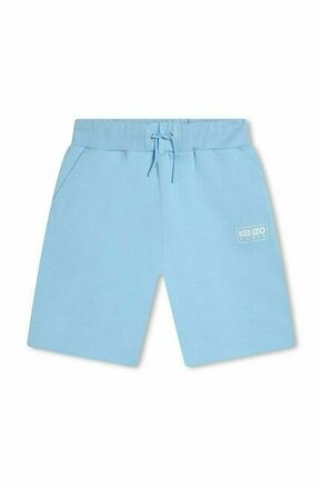 Otroške bombažne kratke hlače Kenzo Kids - modra. Otroški kratke hlače iz kolekcije Kenzo Kids