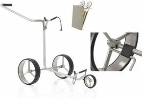 Jucad Titan 3-Wheel Deluxe SET Silver Ročni voziček za golf