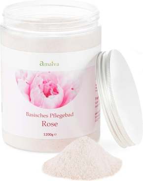Amaiva Alkalna sol za kopel - Basenbad Rose - 1.200 g