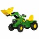 RT traktor John Deere z nakladalcem in napihljivimi gumami Rolly Toys