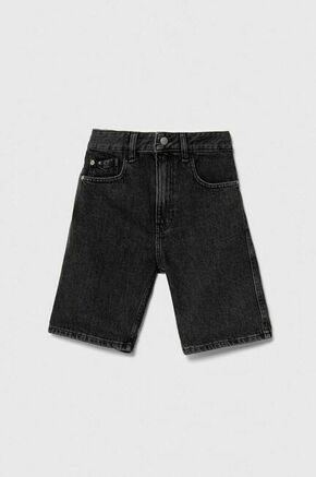 Otroške kratke hlače iz jeansa Calvin Klein Jeans črna barva - črna. Otroški kratke hlače iz kolekcije Calvin Klein Jeans