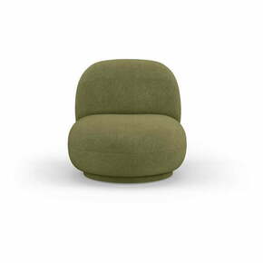 Zelen fotelj iz tkanine bouclé Chuck – Micadoni Home