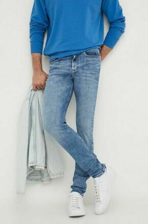 Kavbojke Calvin Klein Jeans moški - modra. Kavbojke iz kolekcije Calvin Klein Jeans skinny kroja