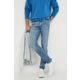 Kavbojke Calvin Klein Jeans moški - modra. Kavbojke iz kolekcije Calvin Klein Jeans skinny kroja, z visokim pasom. Model izdelan iz zelo prilagodljivega denima. Izjemno udobna tkanina z visoko vsebnostjo bombaža.
