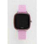 Smartwatch Tous ženski, roza barva - roza. Pametna ura iz kolekcije Tous. Model s kvadratno številčnico in pasom iz plastike.