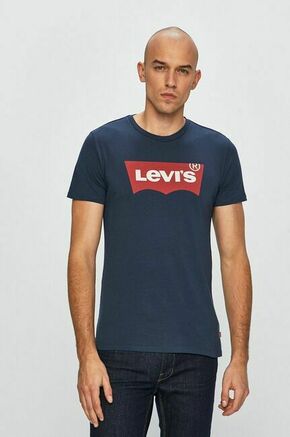 Levi's t-shirt - mornarsko modra. T-shirt iz kolekcije Levi's. Model izdelan iz pletenine s potiskom.
