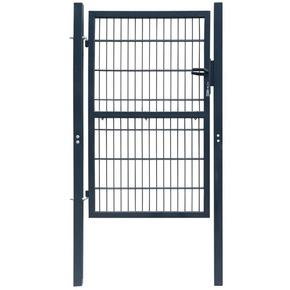 VidaXL Vrata za ograjo jeklo 106x250 cm antracit