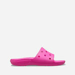 Natikači Crocs Classic Slide ženski, roza barva - roza. Natikači iz kolekcije Crocs. Model izdelan iz sintetičnega materiala. Model z mehkim in prožnim podplatom.