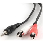 Gembird audio cable with 3.5 mm stereo plug to 2 RCA plugs CCA-458-2.5M