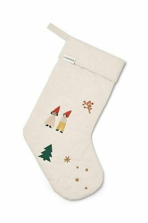 Božična nogavica Liewood Basil - bež. Božična nogavica iz kolekcije Liewood. Izjemno mehak material.