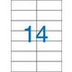 Etikete 105x42,4 mm 2 vrstici 14 etiket na list 100 listov Victoria ILC LCV11372