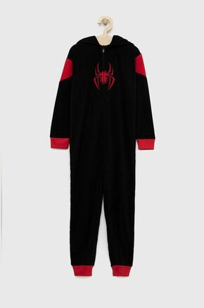 Otroška pižama GAP črna barva - črna. Otroška Pižama iz kolekcije GAP. Model izdelan iz pletenine z nalepko.
