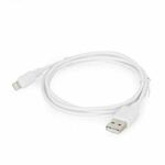GEMBIRD CC-USB2-AMLM-2M-W USB Lightning USB sinhronizacijski in polnilni kabel, bel, 2 m