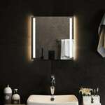 shumee LED kopalniško ogledalo 40x40 cm