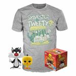 Funko POP in majica: Looney Tunes Sylvester in Tweety, velikost S (ekskluzivni komplet z majico)