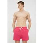 Kratke hlače za kopanje GAP roza barva - roza. Kopalne kratke hlače iz kolekcije GAP. Model izdelan iz tanke, elastične tkanine.