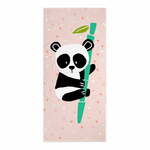 Svetlo roza otroška brisača 150x70 cm Panda - Moshi Moshi