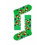 Nogavice Happy Socks Christmas Gnome Sock zelena barva - zelena. Nogavice iz kolekcije Happy Socks. Model izdelan iz elastičnega, vzorčastega materiala.