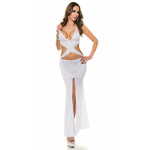 Amiatex Ženska obleka 74521, bela, UNIVERZáLNí