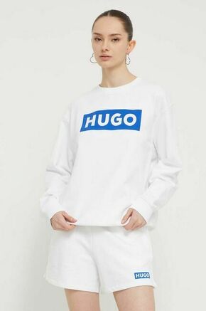 Bombažen pulover Hugo Blue ženska