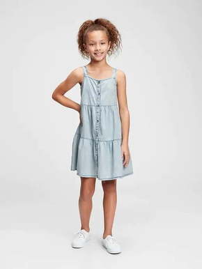 Gap Otroške Obleka denim tiered dress XS