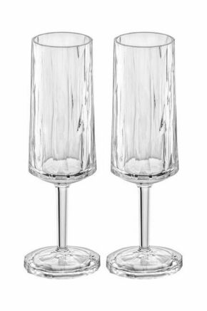 Komplet kozarcev za vino Koziol Club No.14 Superglas 2-pack - transparentna. Komplet kozarcev za vino iz kolekcije Koziol. Model izdelan iz umetne snovi.