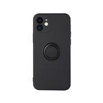 Onasi Silikonski ovitek liquid ring za xiaomi redmi note 11 5g - črn