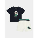 Karl Lagerfeld Kids Komplet majica in kratke hlače Z30130 M Pisana Regular Fit