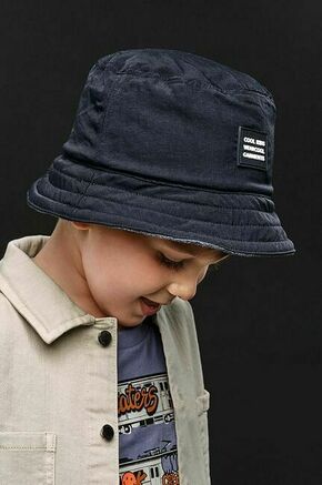 Dvostranski otroški klobuk Mayoral siva barva - siva. Otroške klobuk iz kolekcije Mayoral. Model z ozkim robom