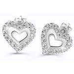Cutie Jewellery Srčni uhani Z60213-30-10-X-2