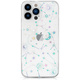 slomart kingxbar lucky series iphone 13 pro case decorated with genuine swarovski crystals transparent (zodiak)