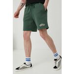 Bombažne kratke hlače Unfair Athletics moško, zelena barva - zelena. Kratke hlače iz kolekcije Unfair Athletics. Model izdelan iz debele, rahlo elastične pletenine.