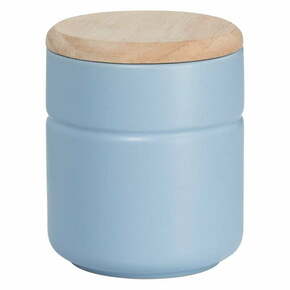 Modra porcelanasta posoda z lesenim pokrovom Maxwell &amp; Williams Tint