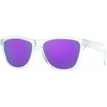Oakley Frogskins XS 90061453 Polished Clear/Prizm Violet XS Lifestyle očala