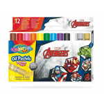 WEBHIDDENBRAND Colorino Marvel Avengers - oljni pasteli 12 barv