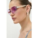 Sončna očala Alexander McQueen ženska, roza barva, VW702045766 - roza. Sončna očala iz kolekcije Vivienne Westwood. Model s prozornimi stekli in okvirji iz plastike. Ima filter UV 400.