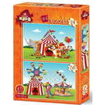 WEBHIDDENBRAND ART PUZZLE Puzzle Cirkus in zabaviščni park 24+35 kosov