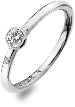 Hot Diamonds Luksuzen srebrni prstan s topazom in diamantno vrhovo DR206 (Obseg 56 mm) srebro 925/1000