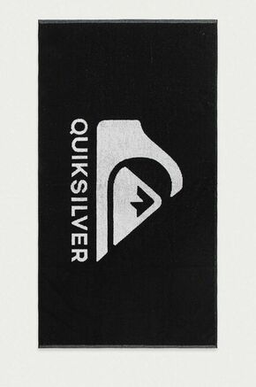 Quiksilver brisača - črna. Velika Brisača iz kolekcije Quiksilver. Model izdelan iz vzorčastega materiala.