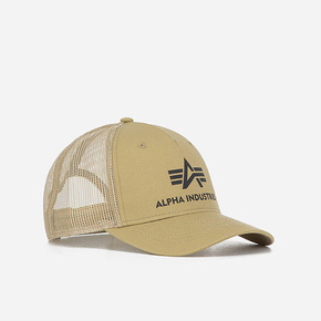 Kapa s šiltom Alpha Industries rjava barva - rjava. Kapa s šiltom vrste baseball iz kolekcije Alpha Industries. Model izdelan iz tkanine s potiskom.