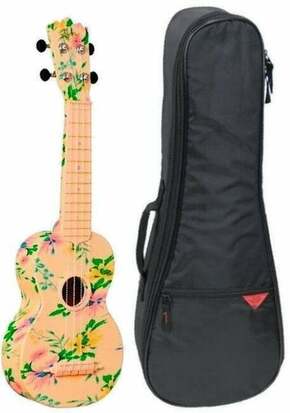 Pasadena WU-21F3-WH SET Soprano ukulele Floral