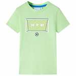vidaXL Otroška majica s kratkimi rokavi svetlo zelena 104