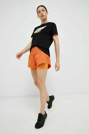 Kratke hlače za tek Reebok oranžna barva - oranžna. Kratke hlače za tek iz kolekcije Reebok. Model izdelan iz recikliranega materiala